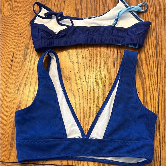 SHEIN Blue and Tie-Dye Bikini Set - Picture 2 of 2